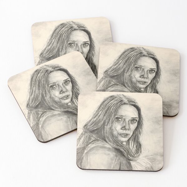 Item preview, Wanda Scarlet Witch pencil drawing designed and sold by Aroeldesigns.