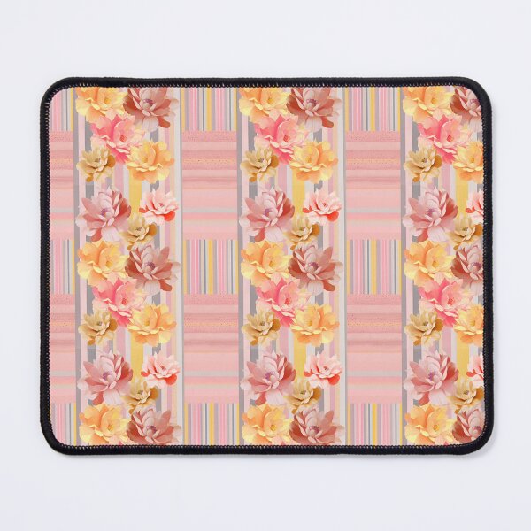 Item preview, Pastel Flowers on Stripes  designed and sold by Dana Roper.