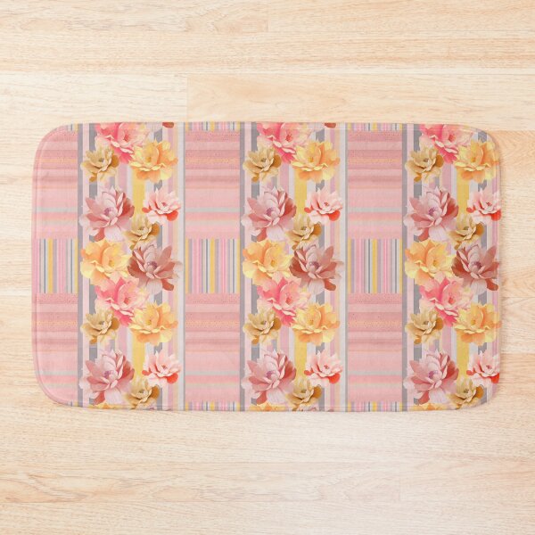 Item preview, Pastel Flowers on Stripes  designed and sold by Dana Roper.