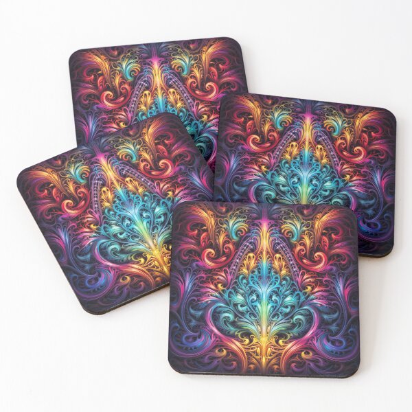 Item preview, Lacey Fractal Rainbows designed and sold by TheGlassPortal.