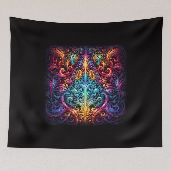 Item preview, Lacey Fractal Rainbows designed and sold by TheGlassPortal.