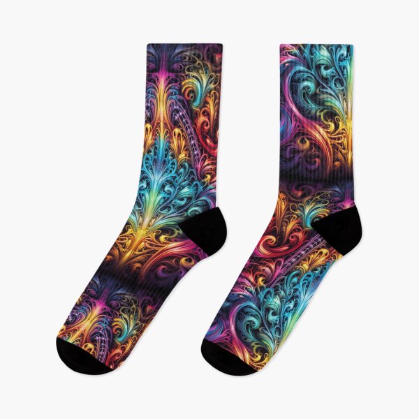 Item preview, Lacey Fractal Rainbows designed and sold by TheGlassPortal.