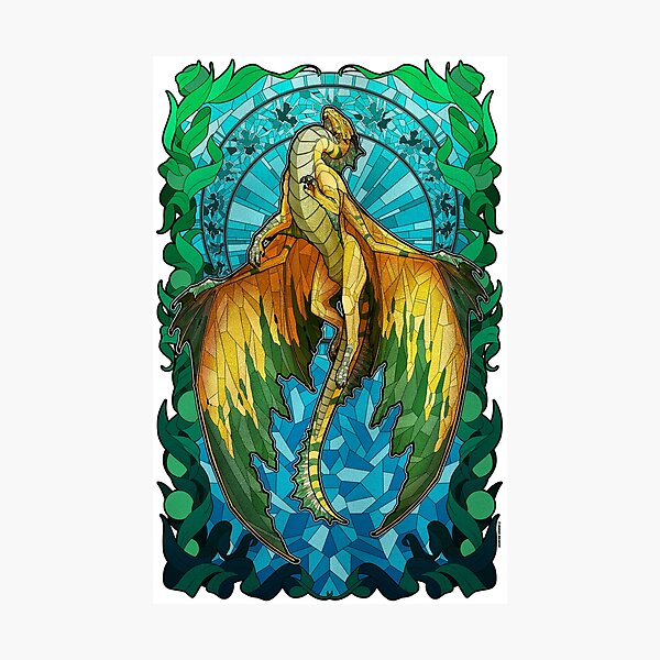 Item preview, Stained-Glass Style Bronze Dragon designed and sold by BorderBreakers.