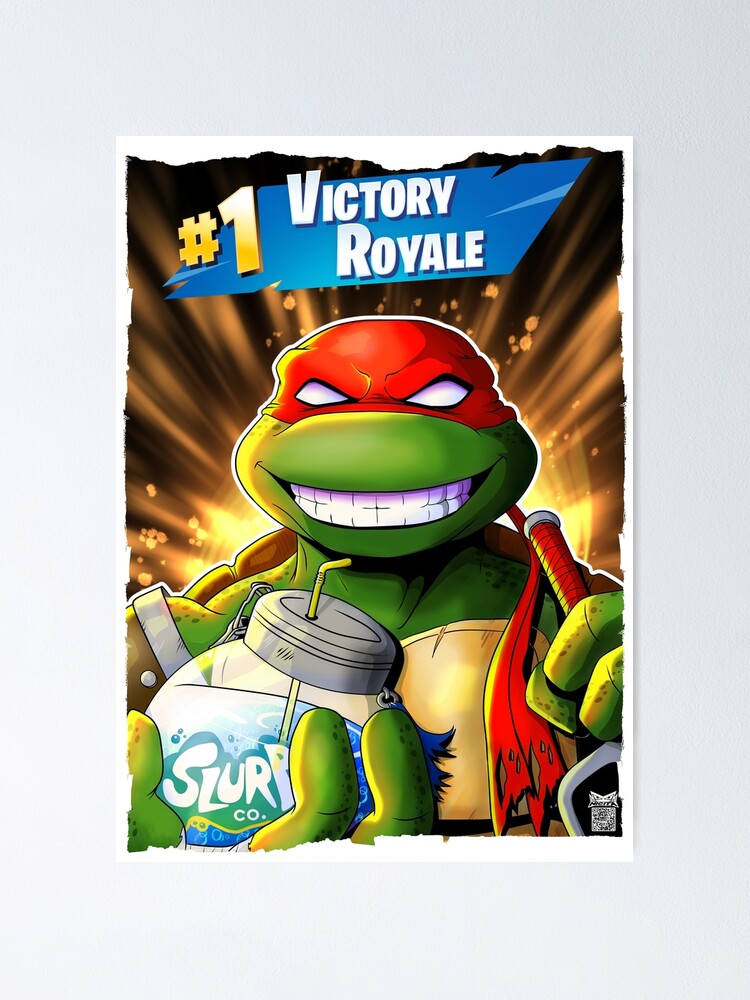 Turtle Fortnite Victory Royale Poster for Sale by nicitadesigns