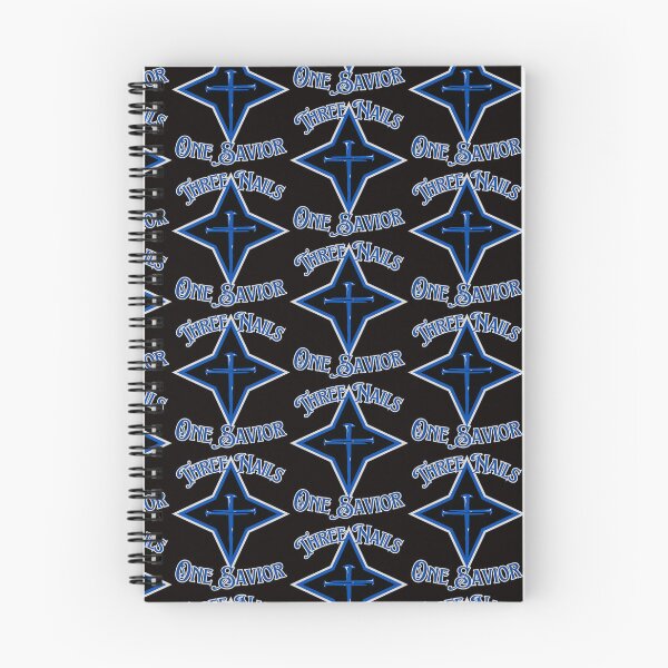 Item preview, Three Nails One Savior (blue) designed and sold by Tripp Art Studio.
