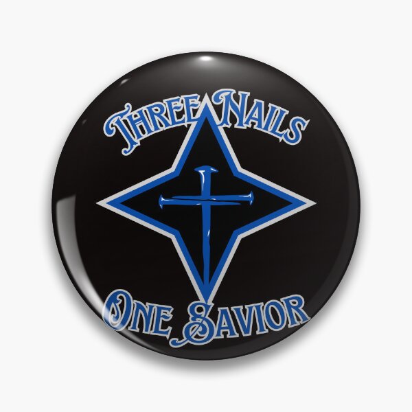 Item preview, Three Nails One Savior (blue) designed and sold by Tripp Art Studio.