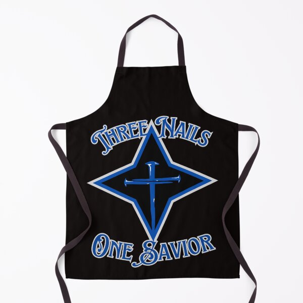 Item preview, Three Nails One Savior (blue) designed and sold by Tripp Art Studio.