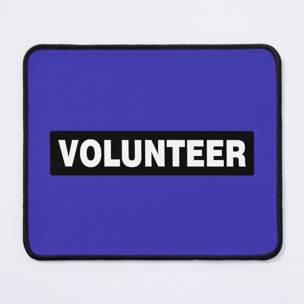 Item preview, VOLUNTEER: WHITE ON BLACK designed and sold by AASparksDesigns.