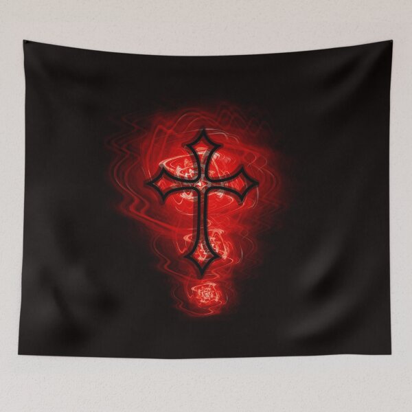 Item preview, Gothic Cross (red) designed and sold by Tripp Art Studio.