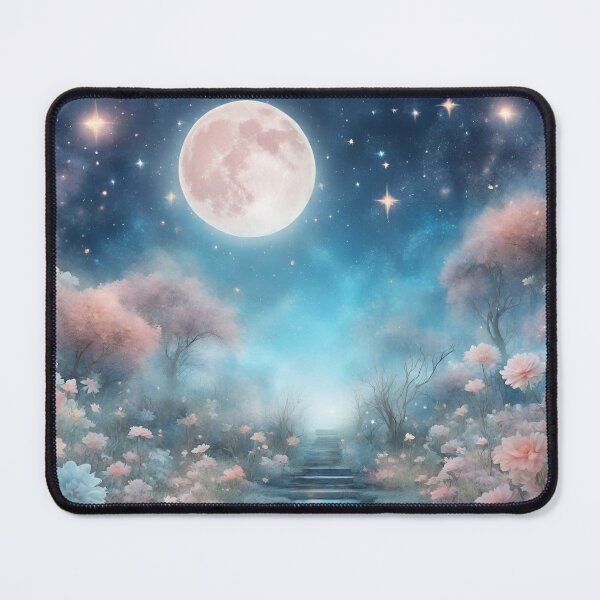 Item preview, Azure Moon Serenity: Celestial Gardens of Inner Peace designed and sold by Celestial Charm Co.