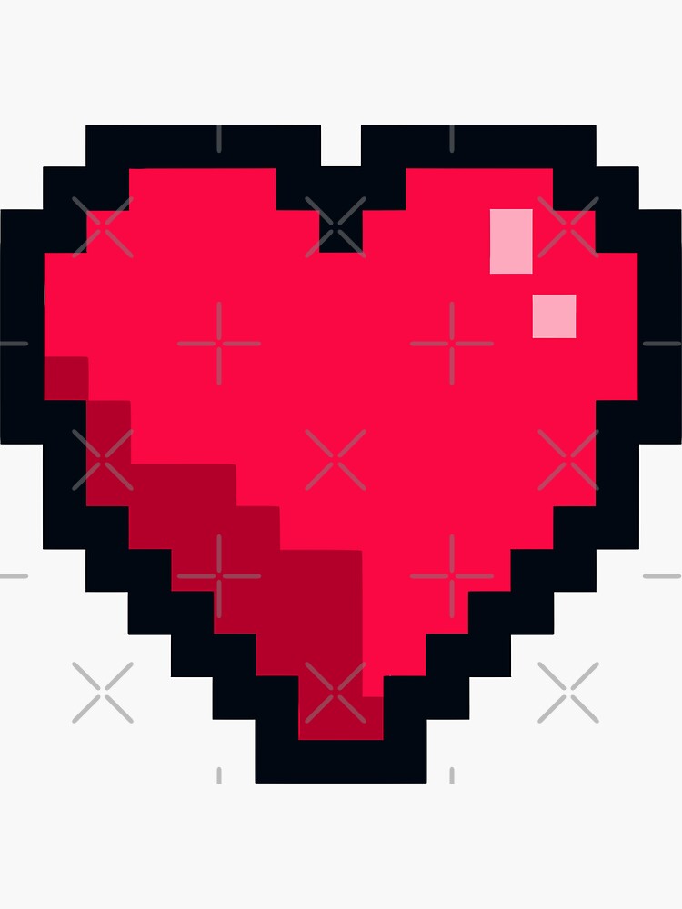 Thumbnail 3 of 3, Sticker, Red Heart designed and sold by Flickingjane.