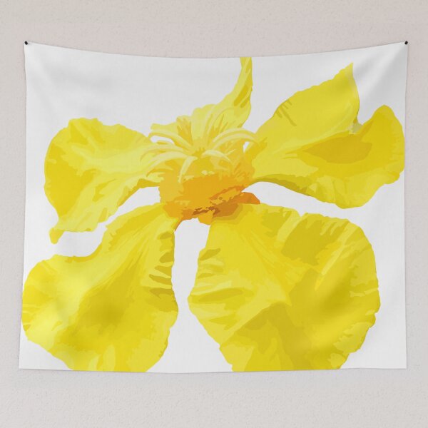 Item preview, yellow flowers, one yellow flower, flowers of Dillenia obovate, blooming Simpoh flowers, designed and sold by MiMee4451.