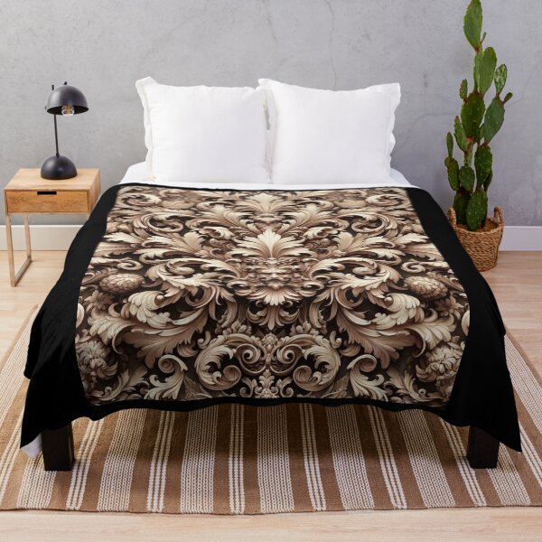 Item preview, Vintage Rococo Design Brown Tint designed and sold by Blessinger77.