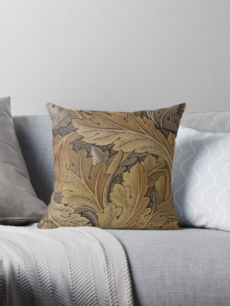 Item preview, William Morris Acanthus Leaves Gold and Brown designed and sold by Pixelchicken.