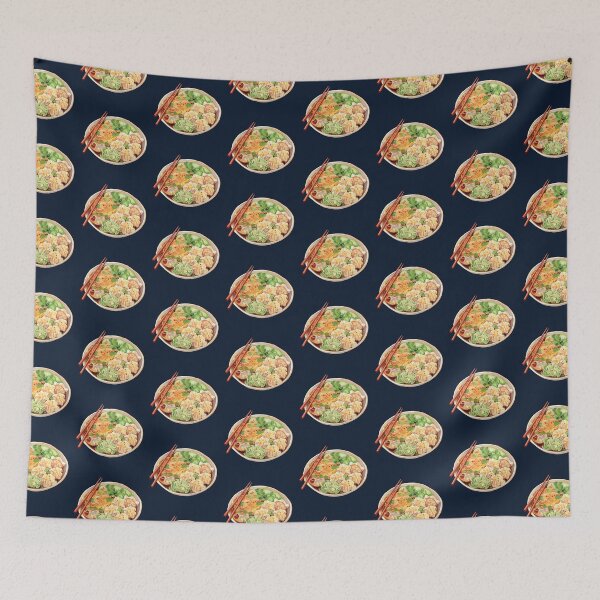 Item preview, Bowl of Chinese Wonton Noodles and Chopsticks designed and sold by Alicia Chee.