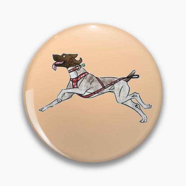 Item preview, Run! Docked Liver Roan German Shorthaired Pointer designed and sold by Sparklepupfaeri.