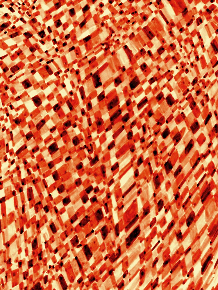 Thumbnail 5 of 5, iPhone Case, Checkered Patchwork Pattern in Reds and Yellow designed and sold by inklets.