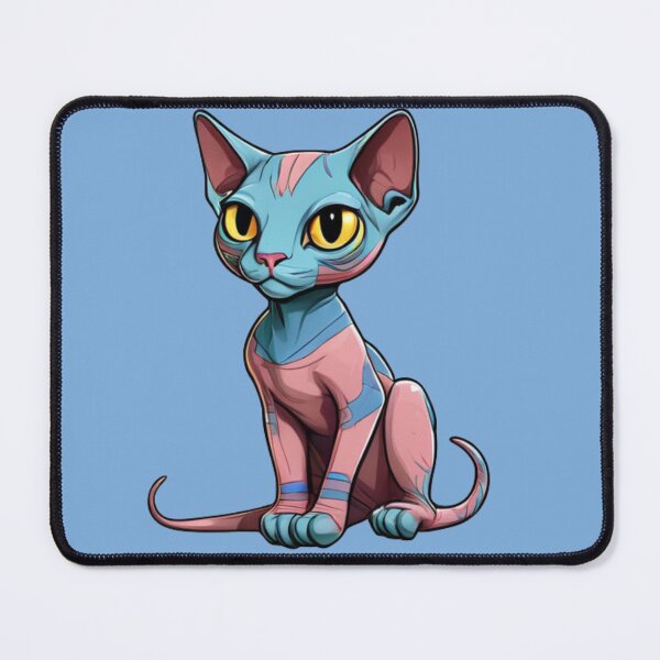 Item preview, Mutlicolor cartoon sphinx cat kitten designed and sold by PrintsBySarahB.