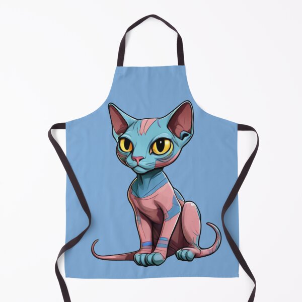 Item preview, Mutlicolor cartoon sphinx cat kitten designed and sold by PrintsBySarahB.