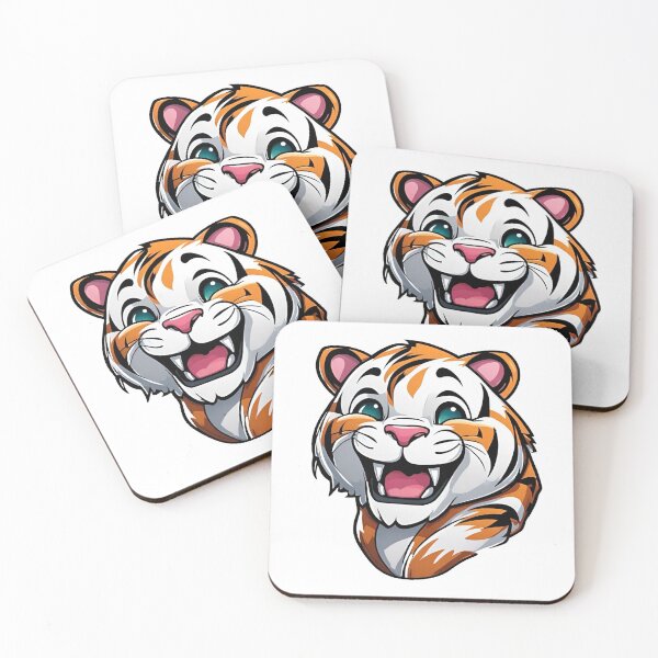 Item preview, Cute 3D Cartoon Tiger smiling  designed and sold by Epic.