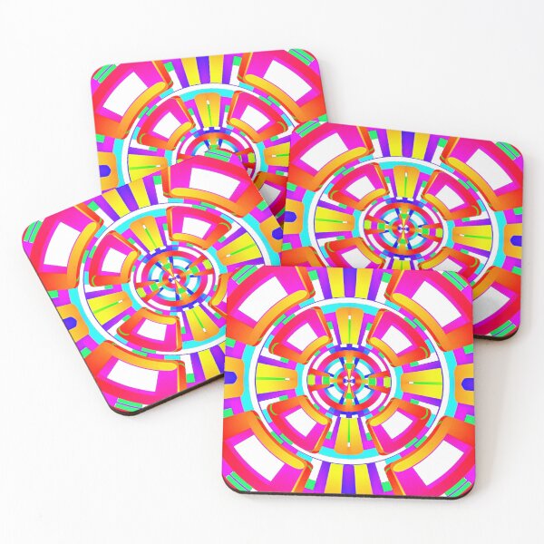 Item preview, Colorful Block Tunnel Pattern designed and sold by SuperMoniHalo.