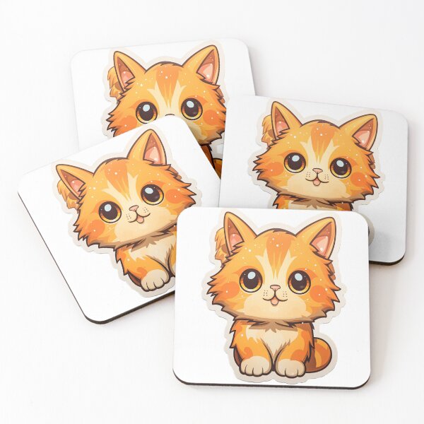 Item preview, Orange Cat Sticker. designed and sold by SUB Q.