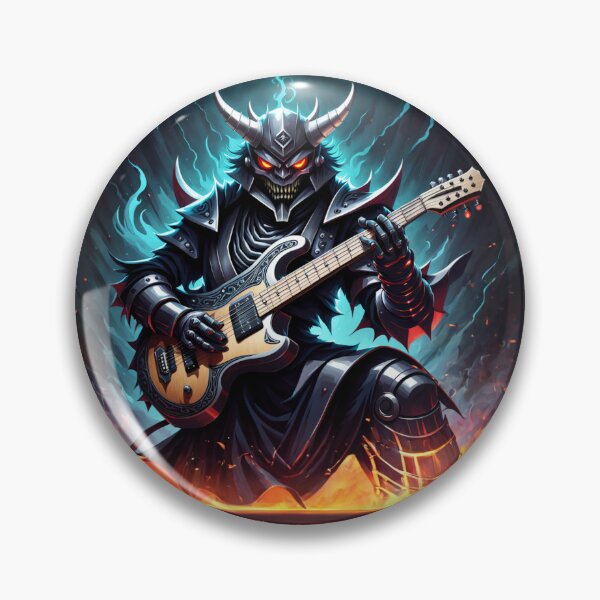 Item preview, Armored Guitar Demon designed and sold by Raging Woody Designs.
