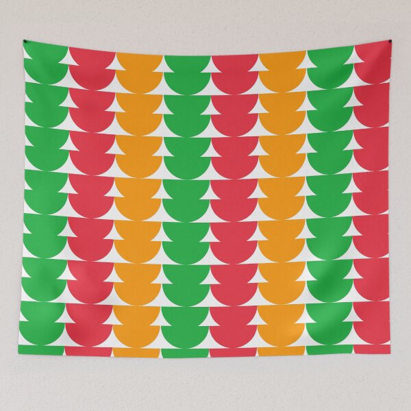 Item preview, Multicolored half circle art customized  designed and sold by theparkfact0.