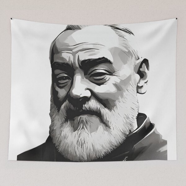 Item preview, Saint Padre Pio Catholic  designed and sold by CyberArtistOne.