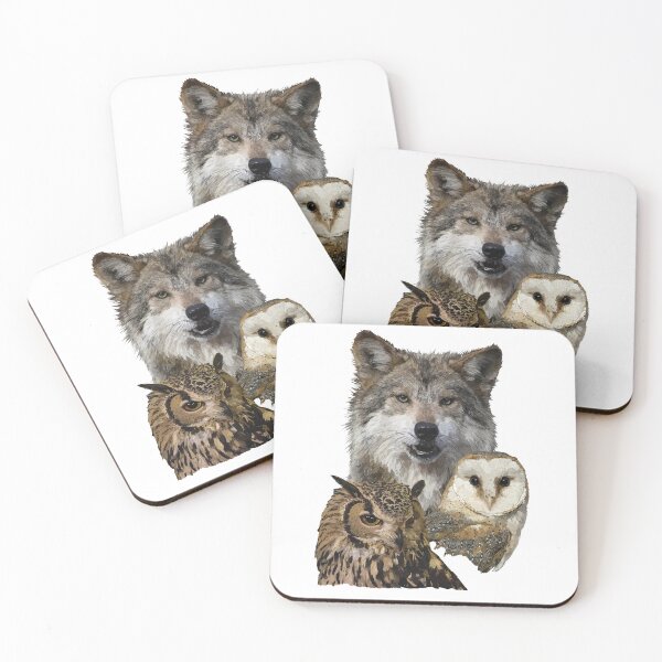 Item preview, Wolf and owls designed and sold by obscurite.