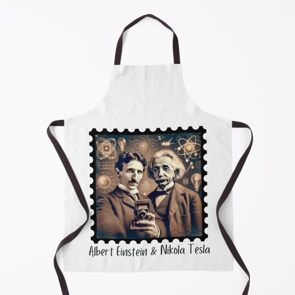 Item preview, Einstein & Tesla Selfie designed and sold by Labcoat Legends.
