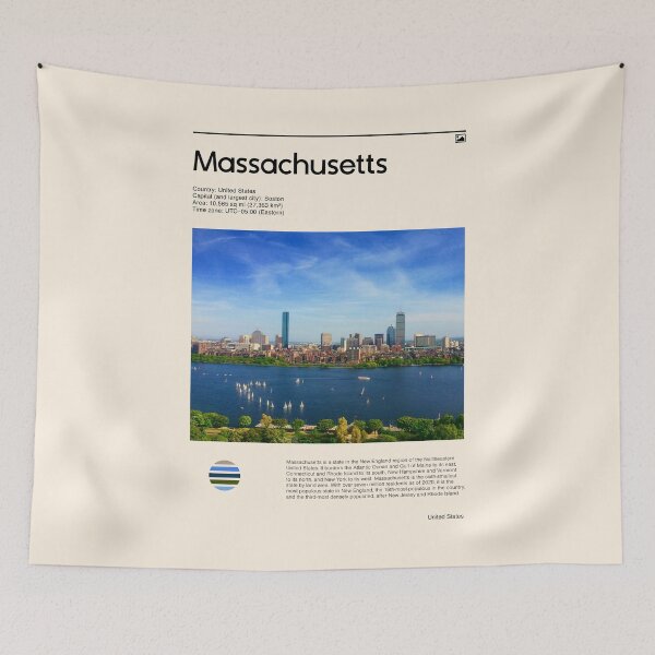 Item preview, Visit Massachusetts, United States (Travel poster) designed and sold by RabbitK.