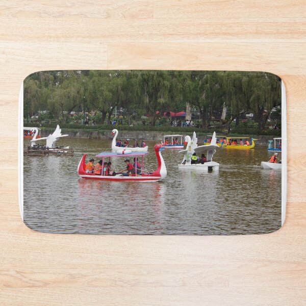 Item preview, Boats in Burnham Lake in Baguio City, Philippines designed and sold by The Botanical Jason.