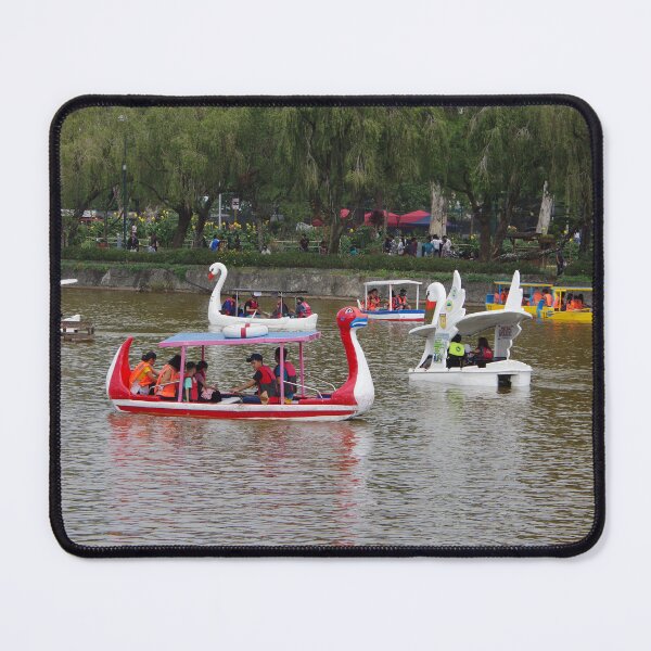 Item preview, Boats in Burnham Lake in Baguio City, Philippines designed and sold by The Botanical Jason.