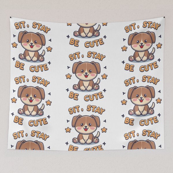 Item preview, Sit, Stay, And Be Cute designed and sold by PlanetMarker.