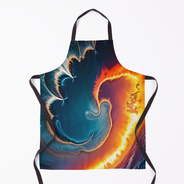 Item preview, Cascading Waves on Fire designed and sold by tobyheward.