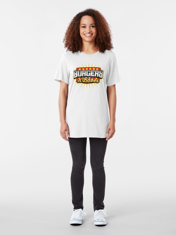 Alternate view of Burgers & Babes Slim Fit T-Shirt