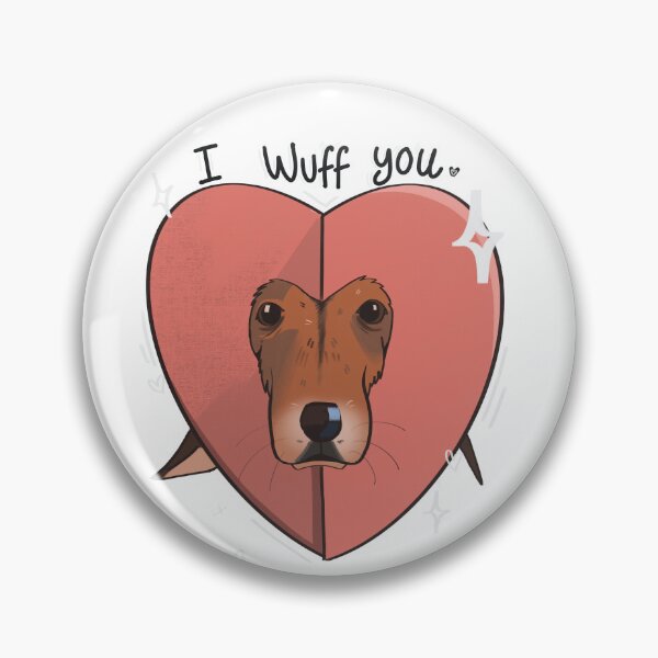 Item preview, I Wuff You Valentines Dog designed and sold by DesBySans.