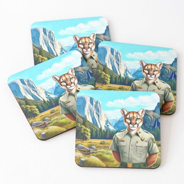 Item preview, Yosemite Valley Mountain Lion Park Ranger designed and sold by HippieFarms11.