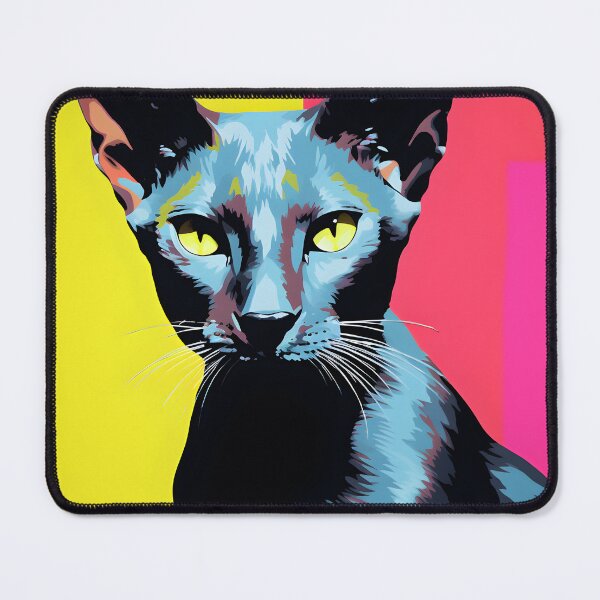 Item preview, Oriental shorthair cat portraits drawing. animal colorful. Animal throw pillow.  designed and sold by formform.