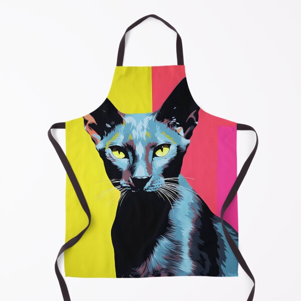 Item preview, Oriental shorthair cat portraits drawing. animal colorful. Animal throw pillow. designed and sold by formform.