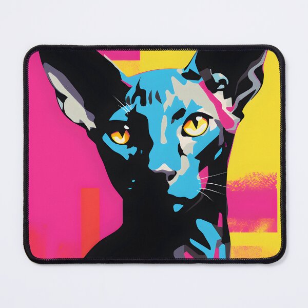 Item preview, Oriental shorthair cat portraits drawing. animal colorful. Animal throw pillow.  designed and sold by formform.