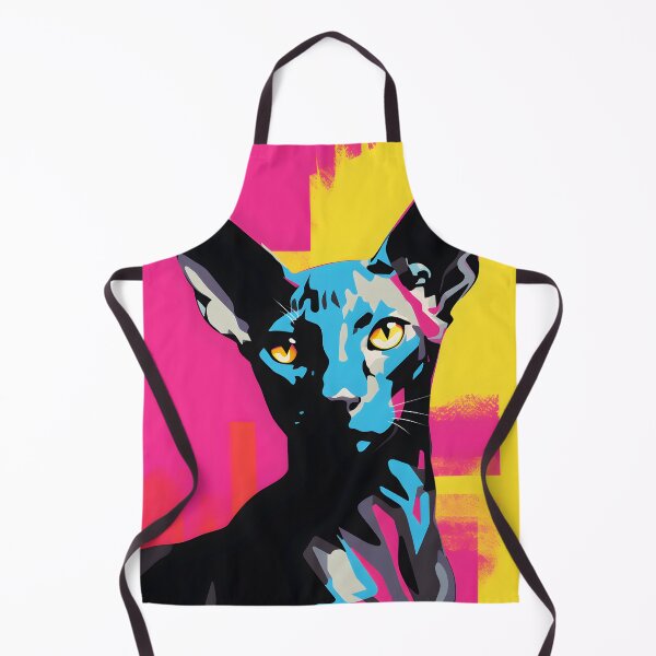 Item preview, Oriental shorthair cat portraits drawing. animal colorful. Animal throw pillow. designed and sold by formform.