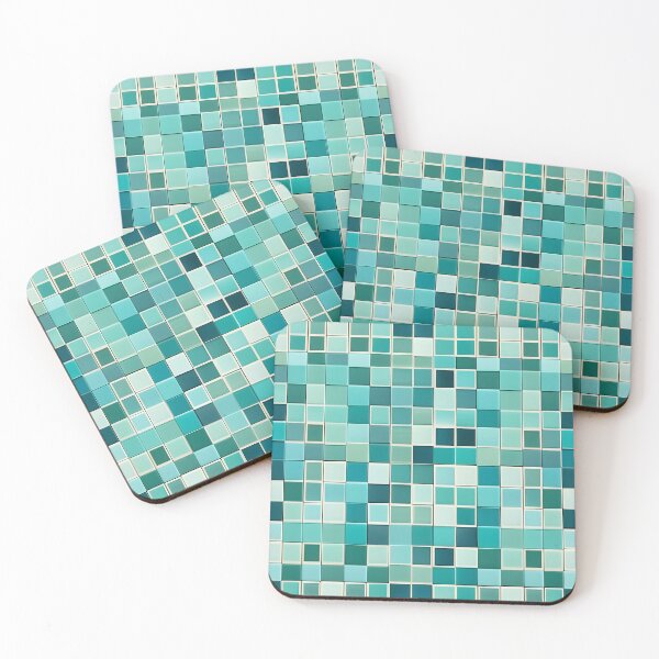 Item preview,  Mid Century Modern Geometric Abstract Pattern  Aquamarine designed and sold by Prints and Lifestyle.