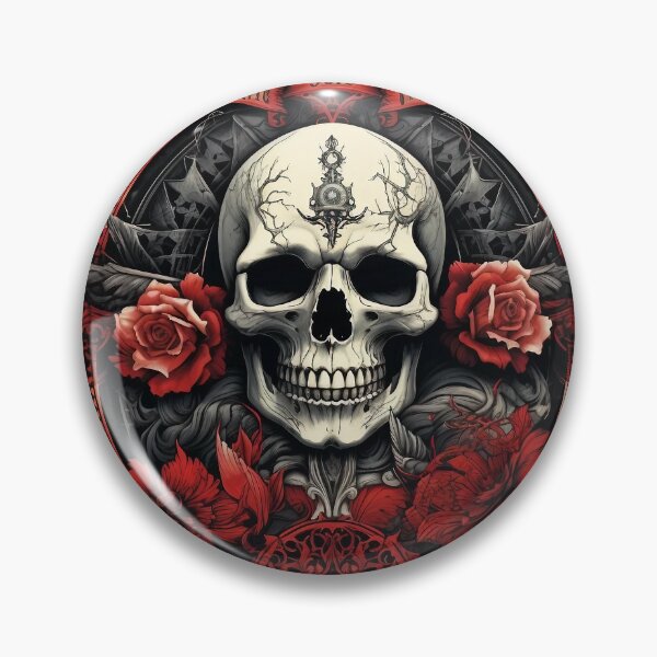 Item preview, Skull And Roses designed and sold by Obsidian Ink by Wilshire.