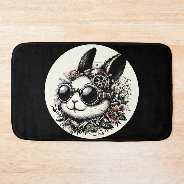 Item preview, rabbit wearing steampunk glasses designed and sold by Mechanical-Artt.