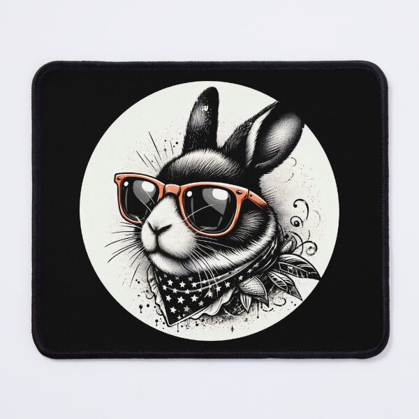 Item preview, rabbit wearing sunglasses and a bandana designed and sold by Mechanical-Artt.