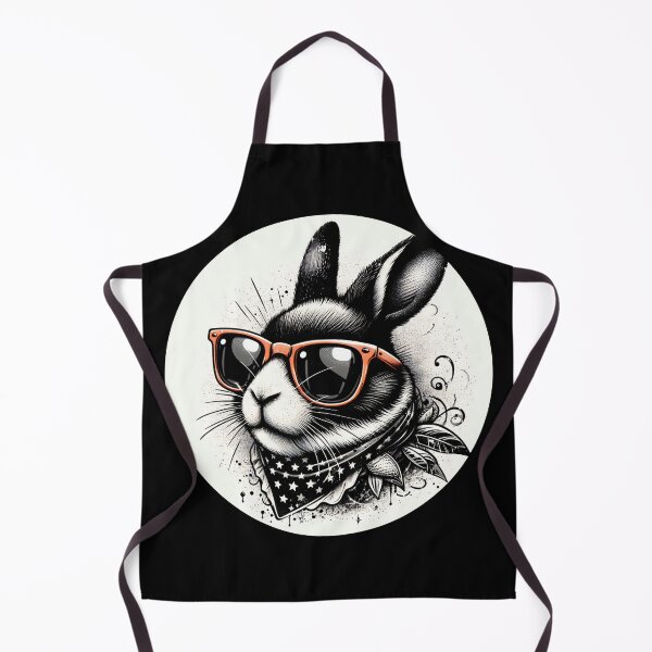 Aperçu de l'œuvre lapin portant des lunettes de soleil et un bandana créée et vendue par Mechanical-Artt.