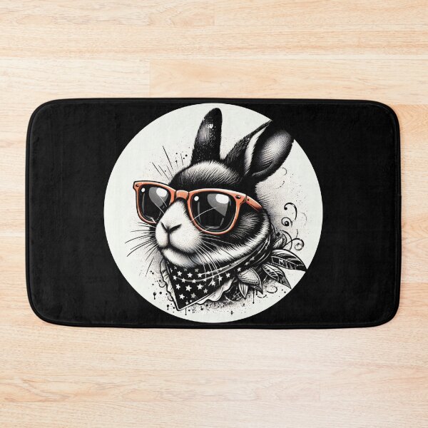 Item preview, rabbit wearing sunglasses and a bandana designed and sold by Mechanical-Artt.