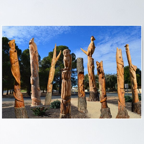 Item preview, "Artistry in Nature: Australian Wildlife Wood Sculptures" designed and sold by A-Work-Of-Art.